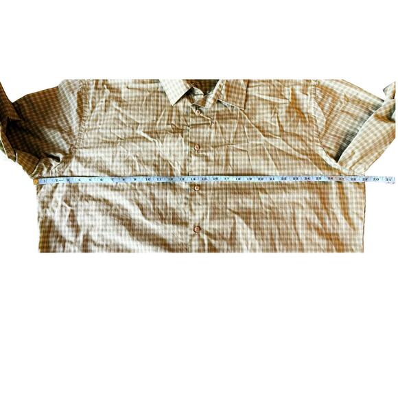 Van Heusen Green Checkered Button-Down Mens Size XXL 18-18 1/2 - Picture 4 of 6